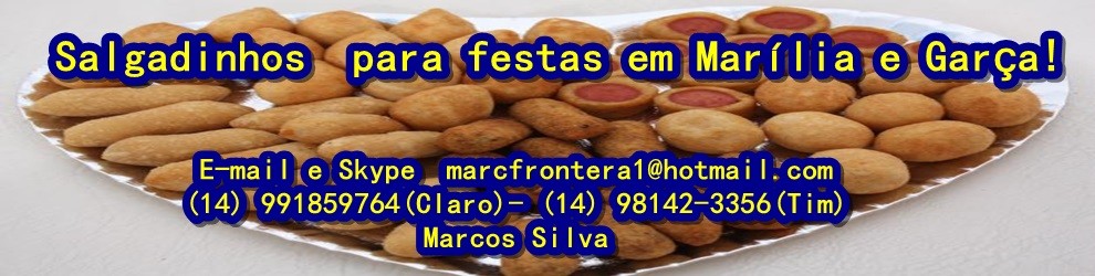 Loja de marcos-salgados para Marília e Garça